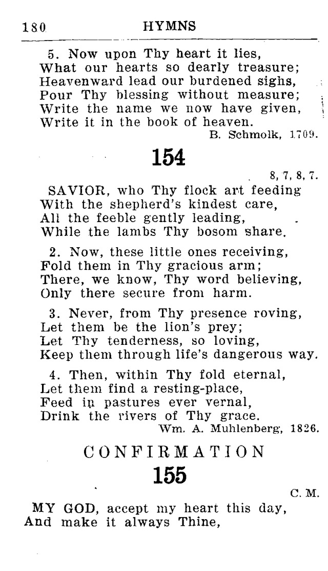 Hymnal for Church and Home (2nd ed.) page 180