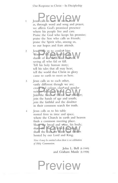 Hymns of Glory, Songs of Praise page 961