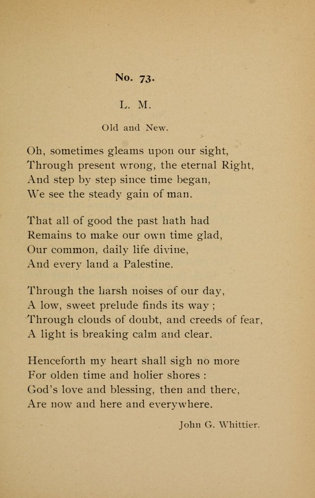 Hymns in Harmony with Modern Thought page 73