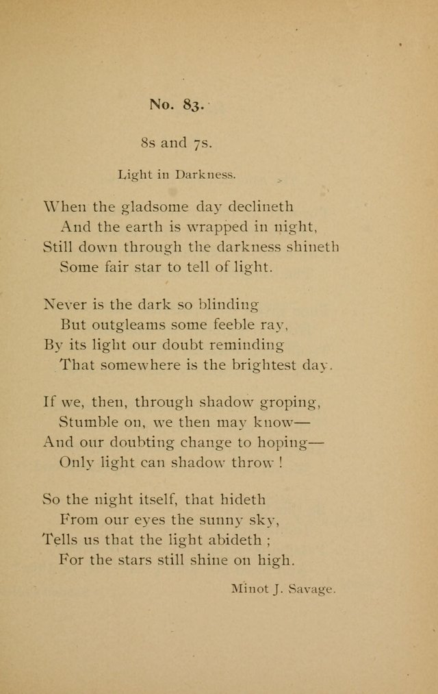 Hymns in Harmony with Modern Thought page 83