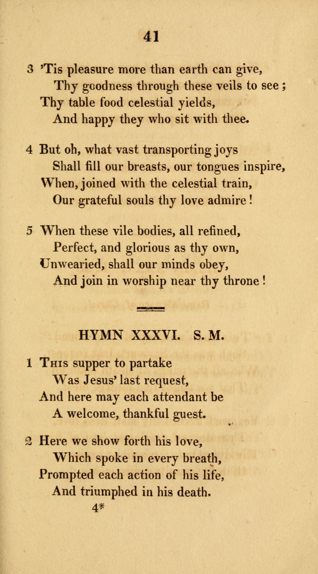 Hymns for the Lords Supper: original and selected. (2nd ed.) page 41