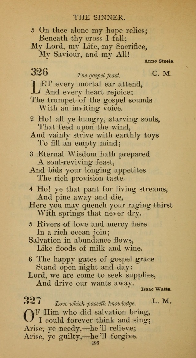 Hymnal of the Methodist Episcopal Church page 196