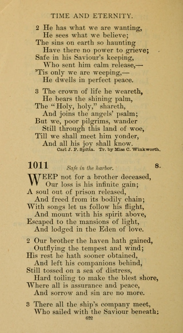 Hymnal of the Methodist Episcopal Church page 622