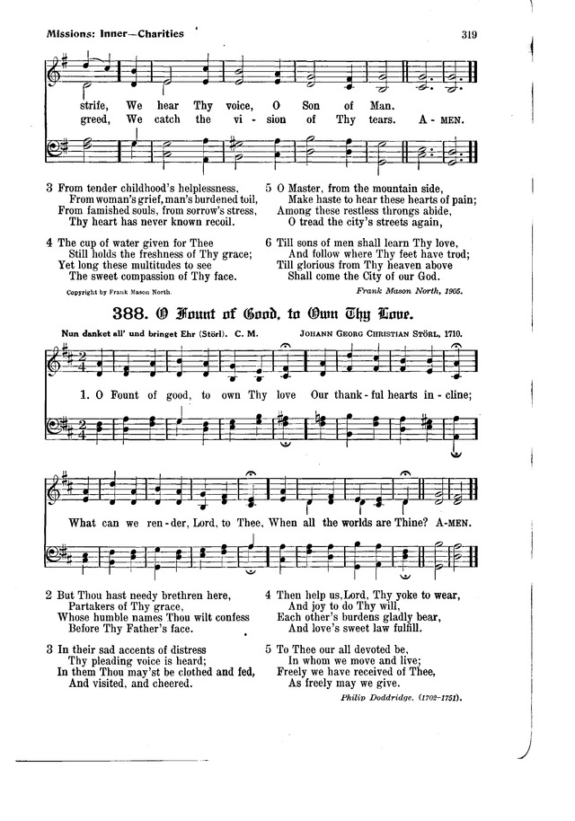 The Hymnal and Order of Service page 319