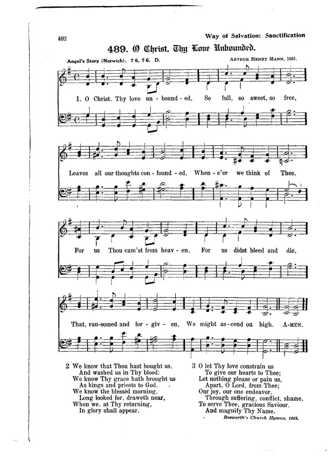 The Hymnal and Order of Service page 402