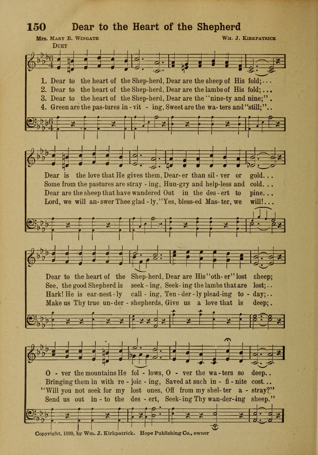 Hymns of Praise: for the Church and Sunday School page 150