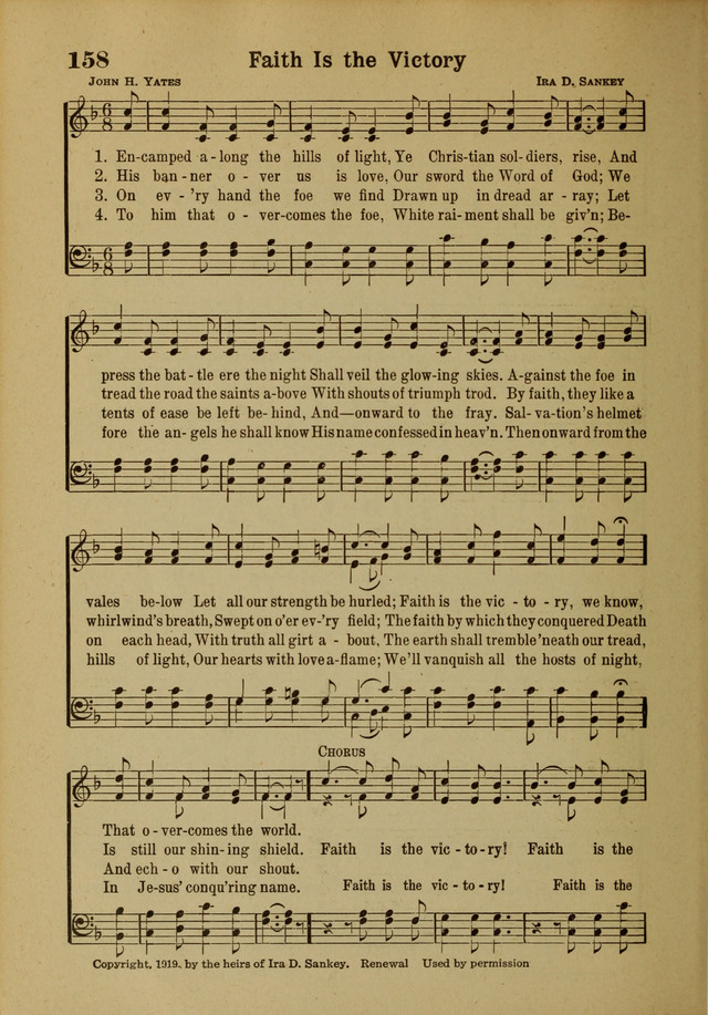 Hymns of Praise: for the Church and Sunday School page 158