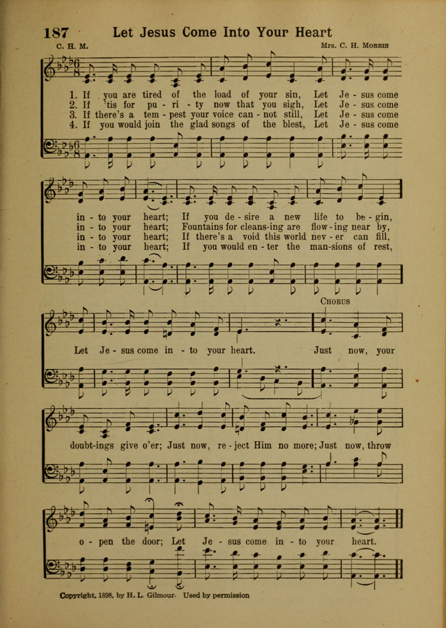 Hymns of Praise: for the Church and Sunday School page 187