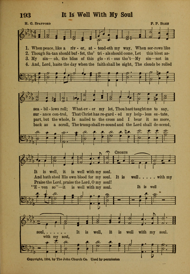 Hymns of Praise: for the Church and Sunday School page 193