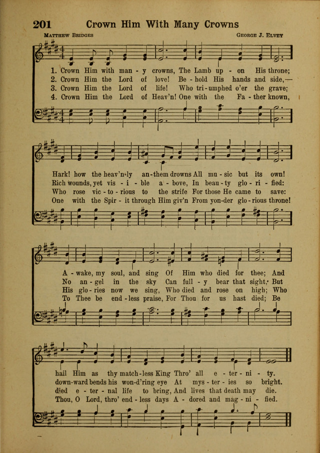 Hymns of Praise: for the Church and Sunday School page 201