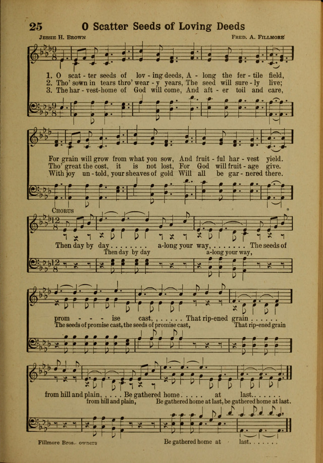 Hymns of Praise: for the Church and Sunday School page 25