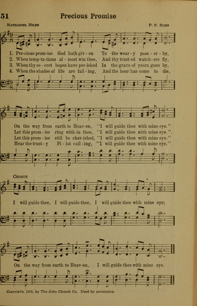 Hymns of Praise: for the Church and Sunday School page 51