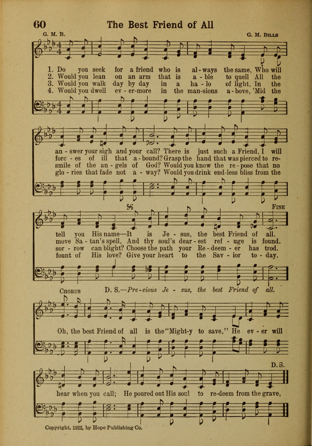 Hymns of Praise: for the Church and Sunday School page 60