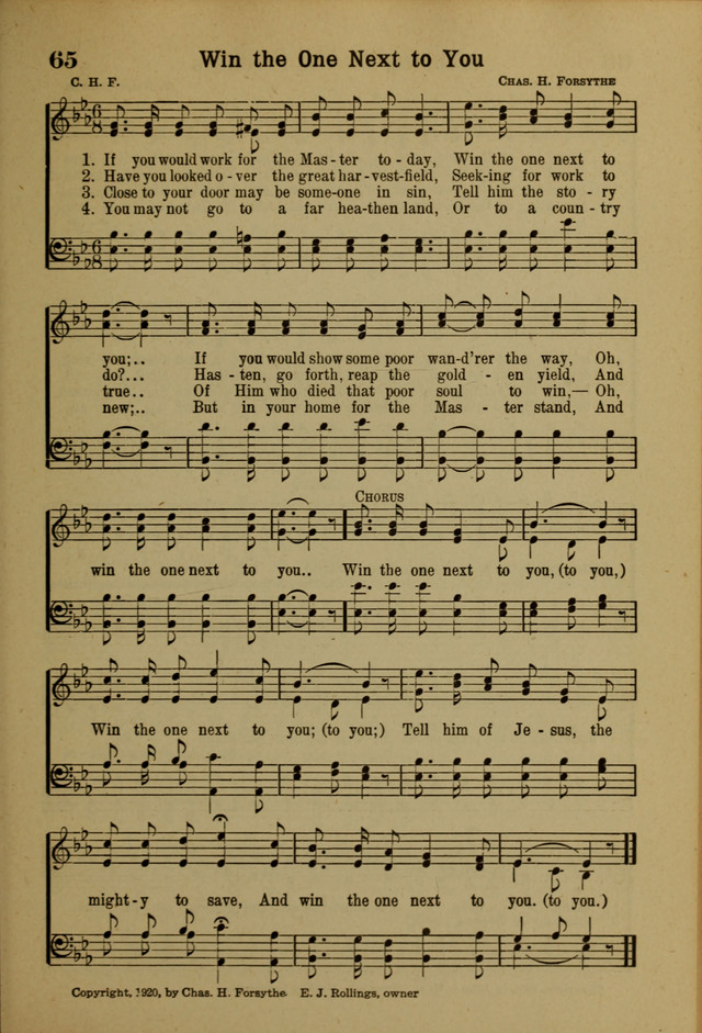 Hymns of Praise: for the Church and Sunday School page 65