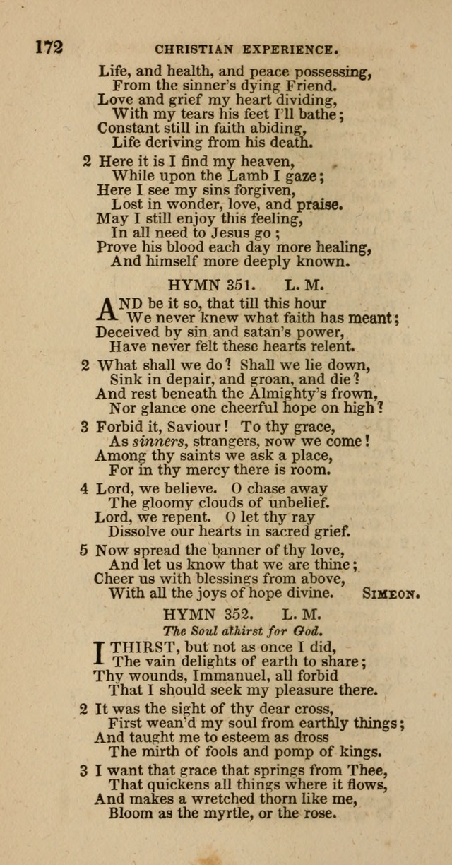 Hymns of the Protestant Episcopal Church of the United States, as authorized by the General Convention: with an additional selection page 172