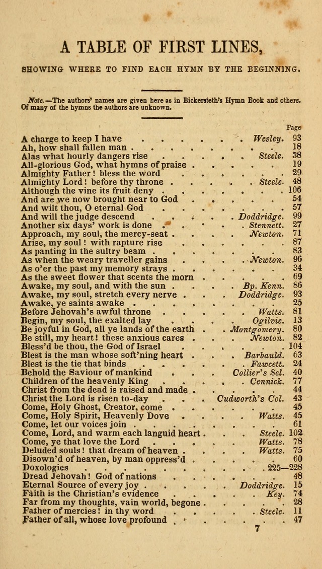 Hymns of the Protestant Episcopal Church of the United States, as authorized by the General Convention: with an additional selection page 7