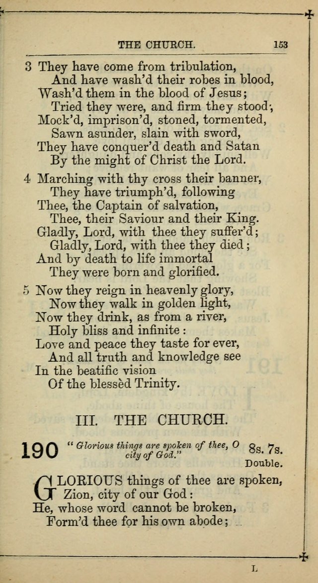 Hymnal: according to the use of the Protestant Episcopal Church in the United States of America : Revised edition (1874) page 168