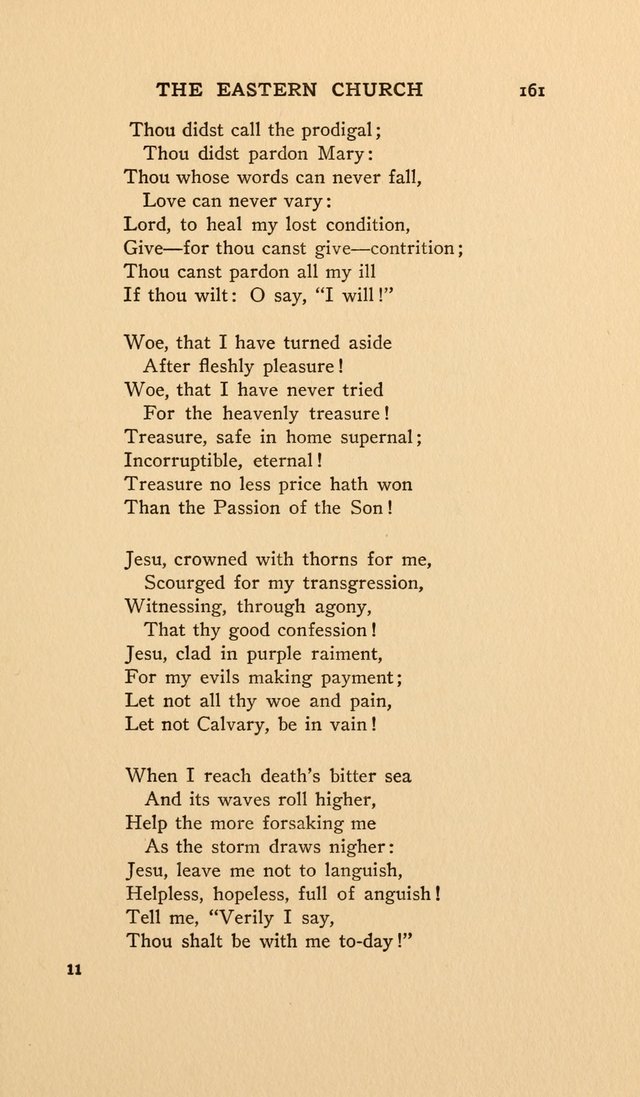 Hymns and Poetry of the Eastern Church page 156