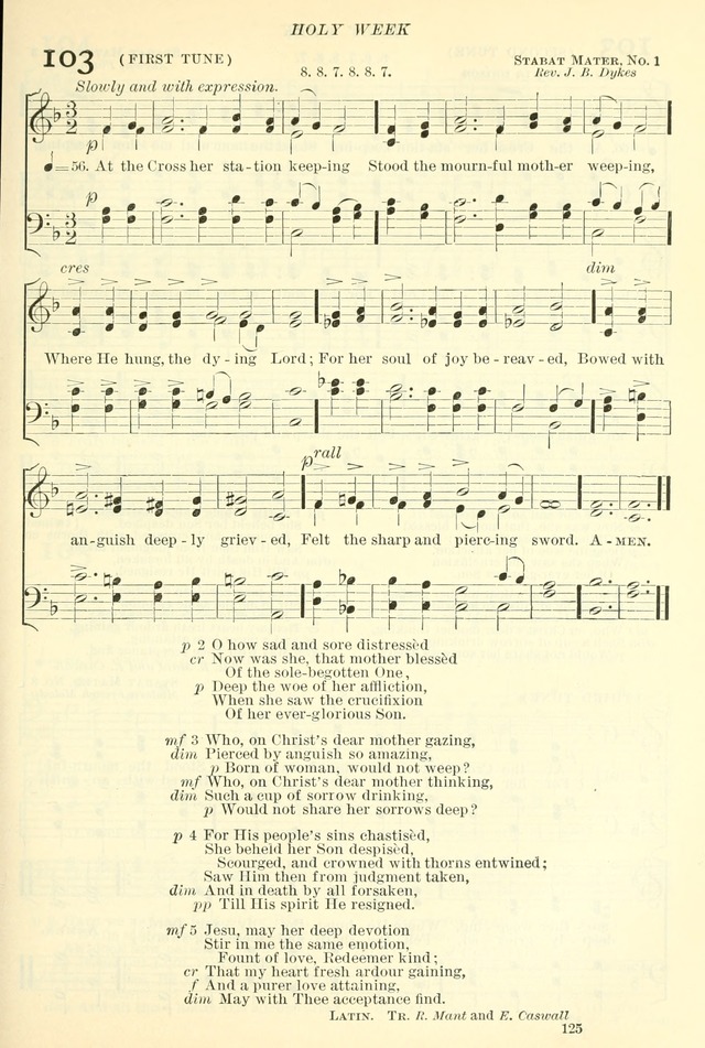 The Church Hymnal: revised and enlarged in accordance with the action of the General Convention of the Protestant Episcopal Church in the United States of America in the year of our Lord 1892. (Ed. B) page 173