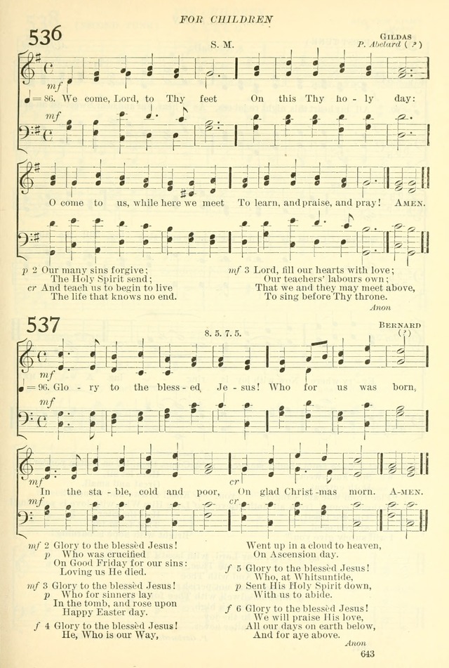 The Church Hymnal: revised and enlarged in accordance with the action of the General Convention of the Protestant Episcopal Church in the United States of America in the year of our Lord 1892. (Ed. B) page 691