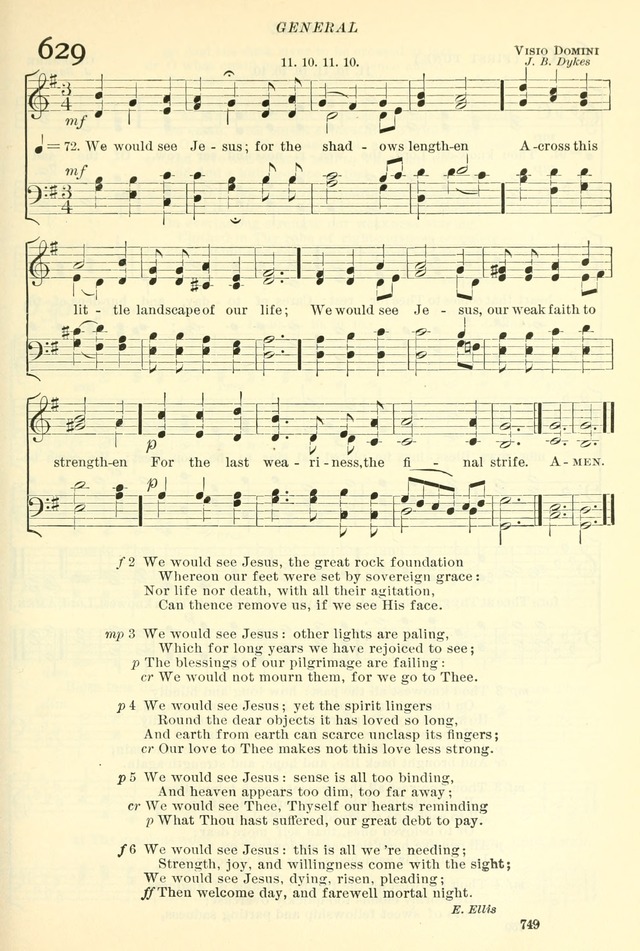 The Church Hymnal: revised and enlarged in accordance with the action of the General Convention of the Protestant Episcopal Church in the United States of America in the year of our Lord 1892. (Ed. B) page 797