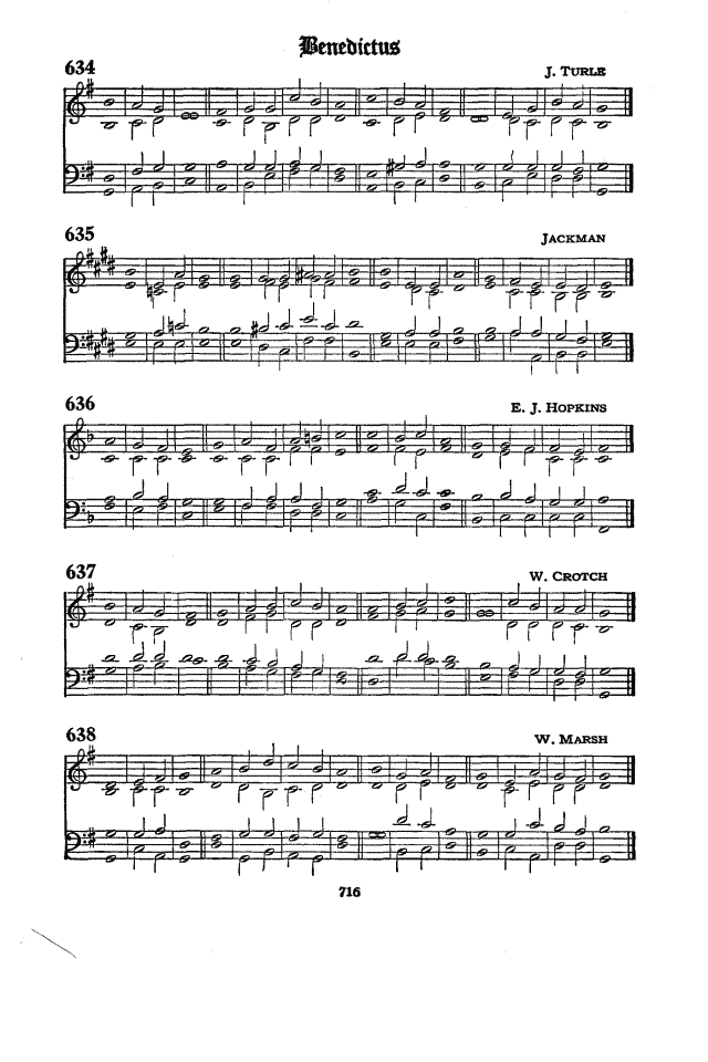 The Hymnal of the Protestant Episcopal Church in the United States of America 1940 page 716