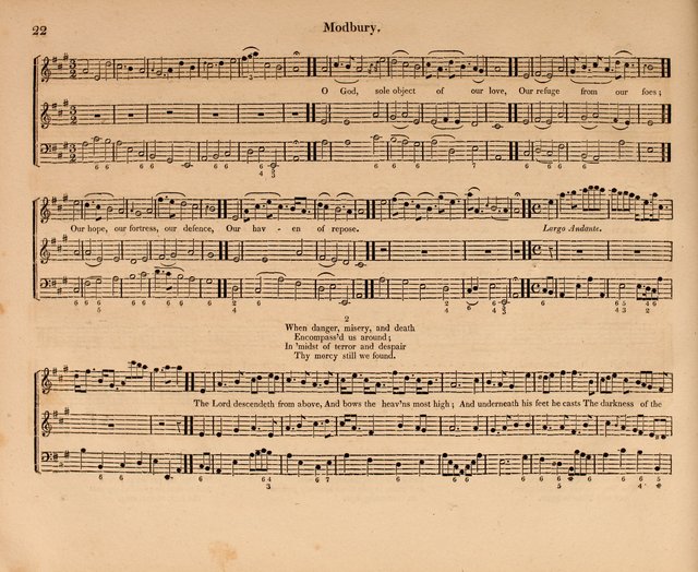 Harmonia Sacra: a Compilation of Psalm and Hymn Tunes [from the most celebrated European masters] page 22