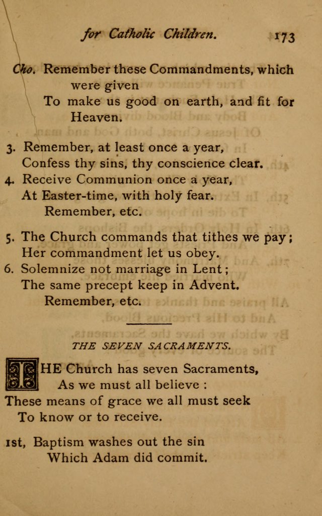 Hymns and Songs for Catholic Children page 173