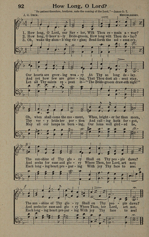 Hymns of the Second Coming of Our Lord Jesus Christ page 92