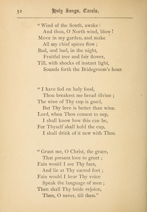 Holy Songs, Carols, and Sacred Ballads page 52