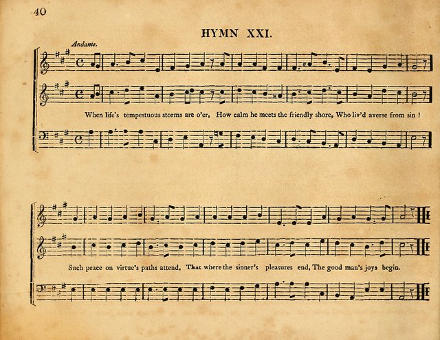 Hymns, Suitable for the Devotion of  Families and Churches: selected from various authors page 40