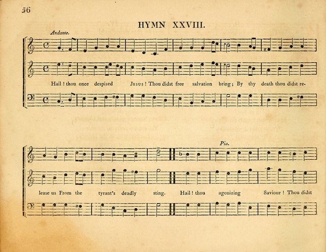 Hymns, Suitable for the Devotion of  Families and Churches: selected from various authors page 56