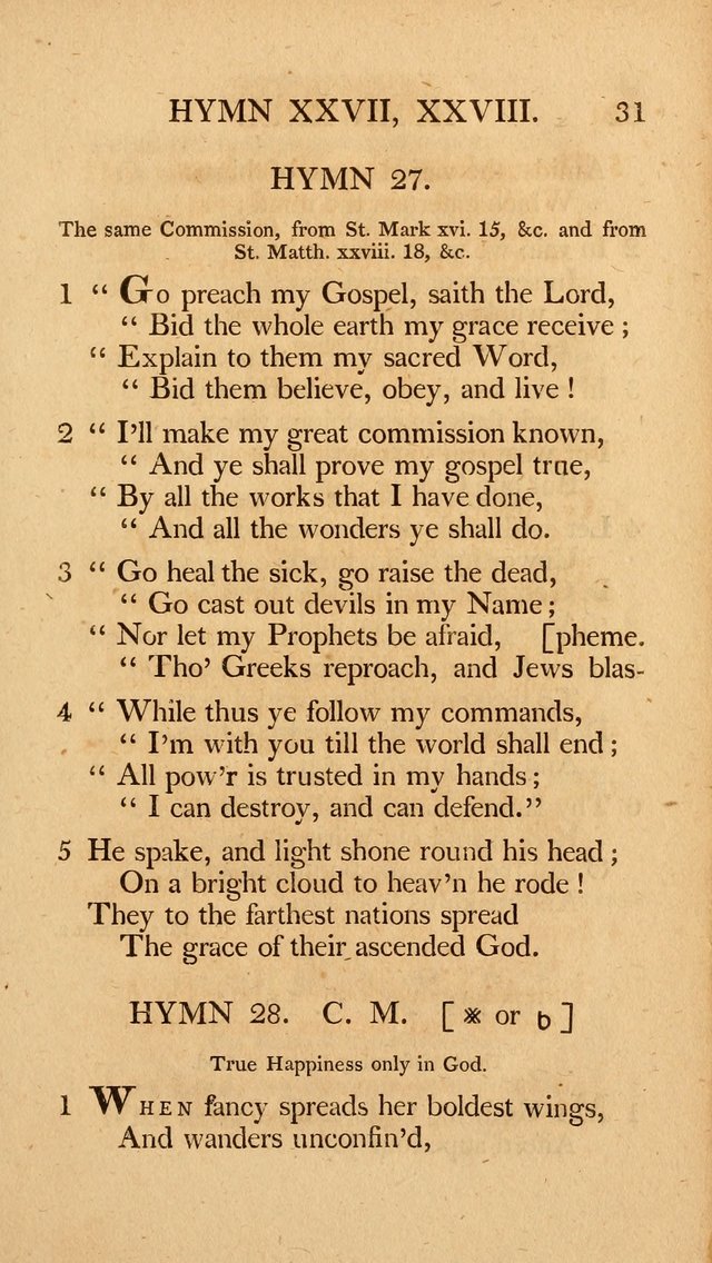 Hymns, Selected from the Most Approved Authors, for the use of Trinity Church, Boston page 32
