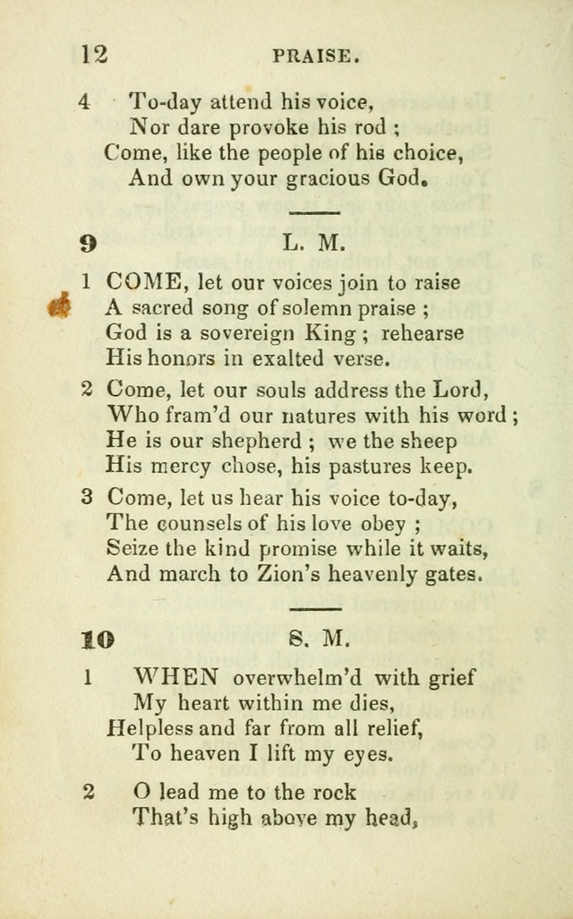 Hymns for Social Meetings page 12
