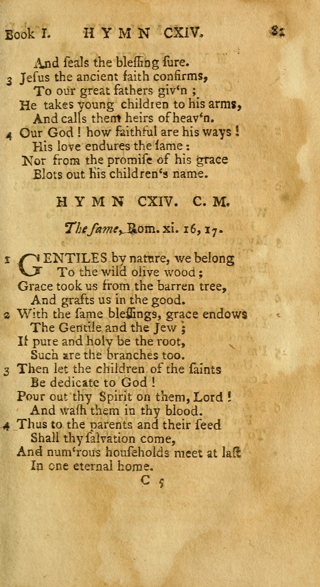 Hymns and Spiritual Songs, in Three Books: I. collected from the scriptures, II. composed on divine subjects, III. prepared for the Lord