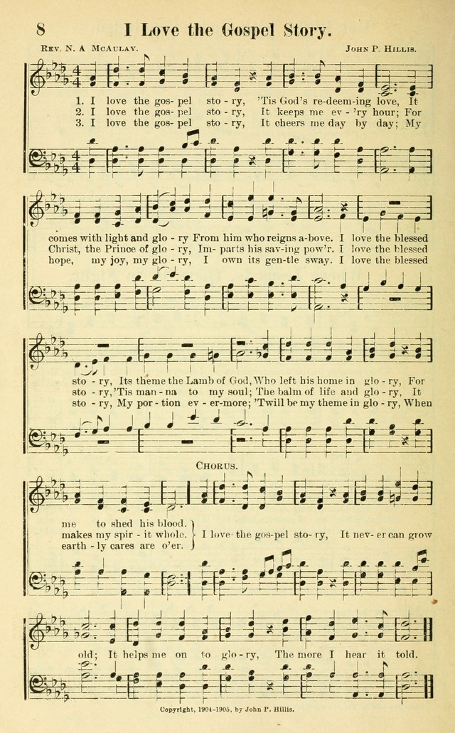 Hymns and Spiritual Songs Number Two: compiled especially for the evangelistic service, Sunday school and young people