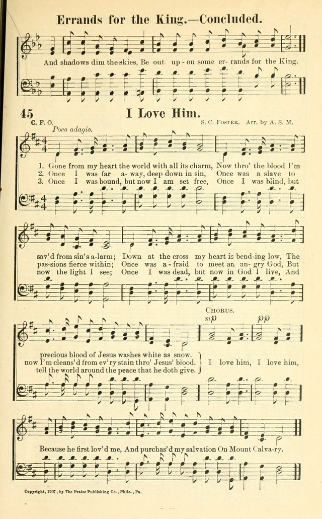 Hymns and Spiritual Songs Number Two: compiled especially for the evangelistic service, Sunday school and young people
