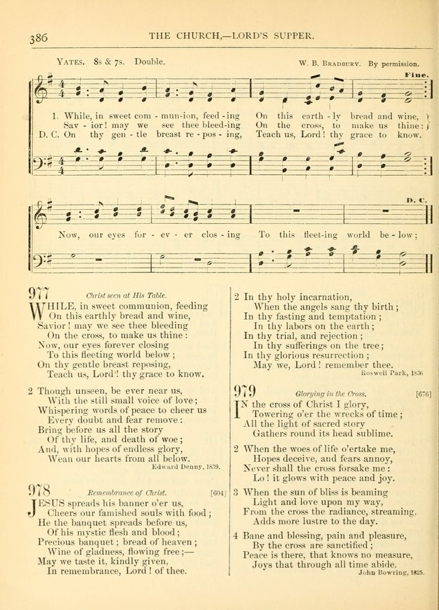 Hymns for the Sanctuary and Social Worship: with tunes page 390
