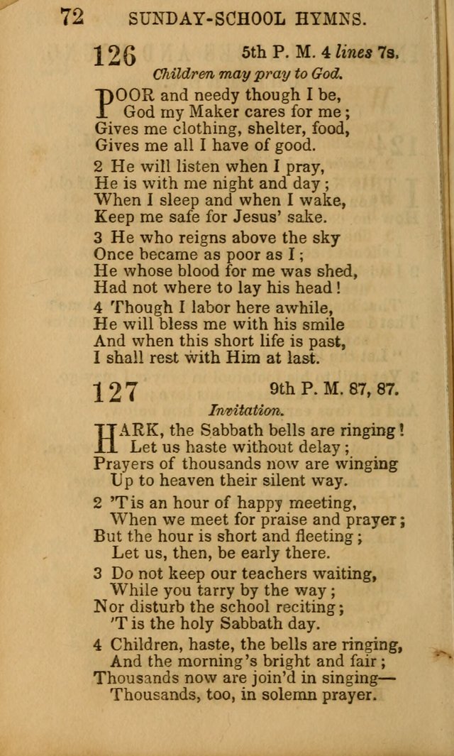 Hymns for Sunday Schools, Youth, and Children page 72