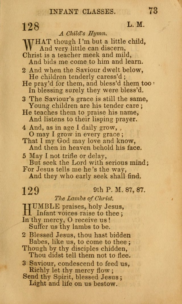 Hymns for Sunday Schools, Youth, and Children page 73
