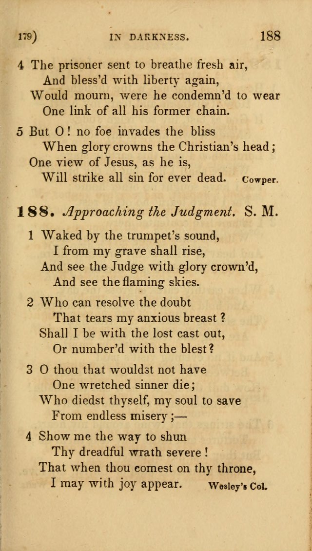 Hymns for Social Worship: selected from Watts, Doddridge, Newton, Cowper, Steele and others page 179