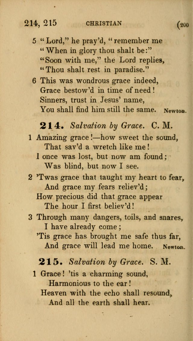 Hymns for Social Worship: selected from Watts, Doddridge, Newton, Cowper, Steele and others page 200