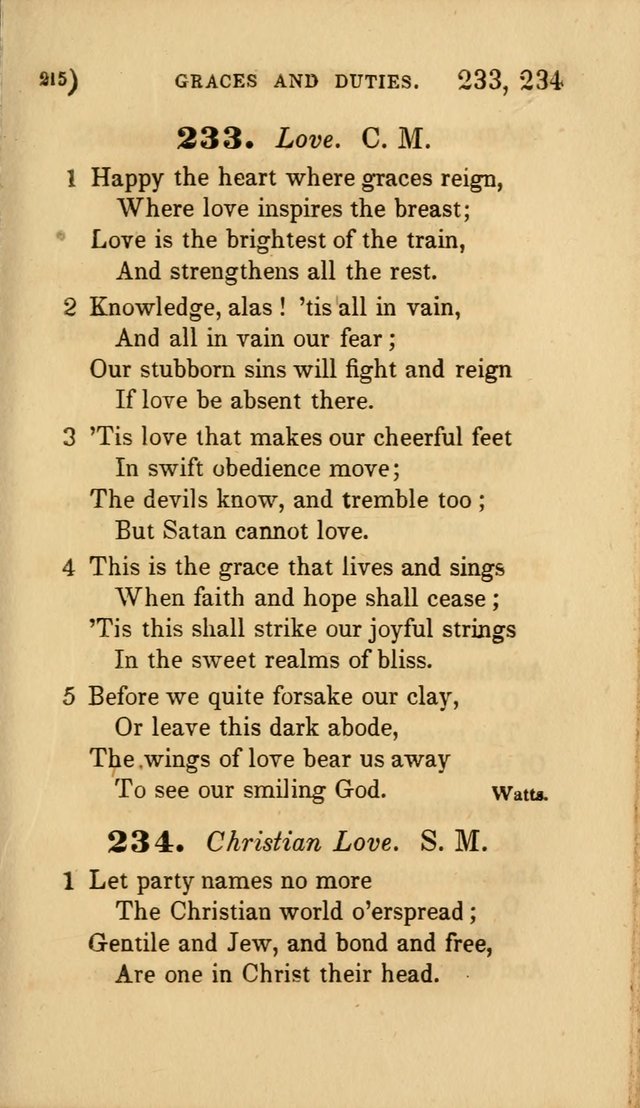 Hymns for Social Worship: selected from Watts, Doddridge, Newton, Cowper, Steele and others page 215