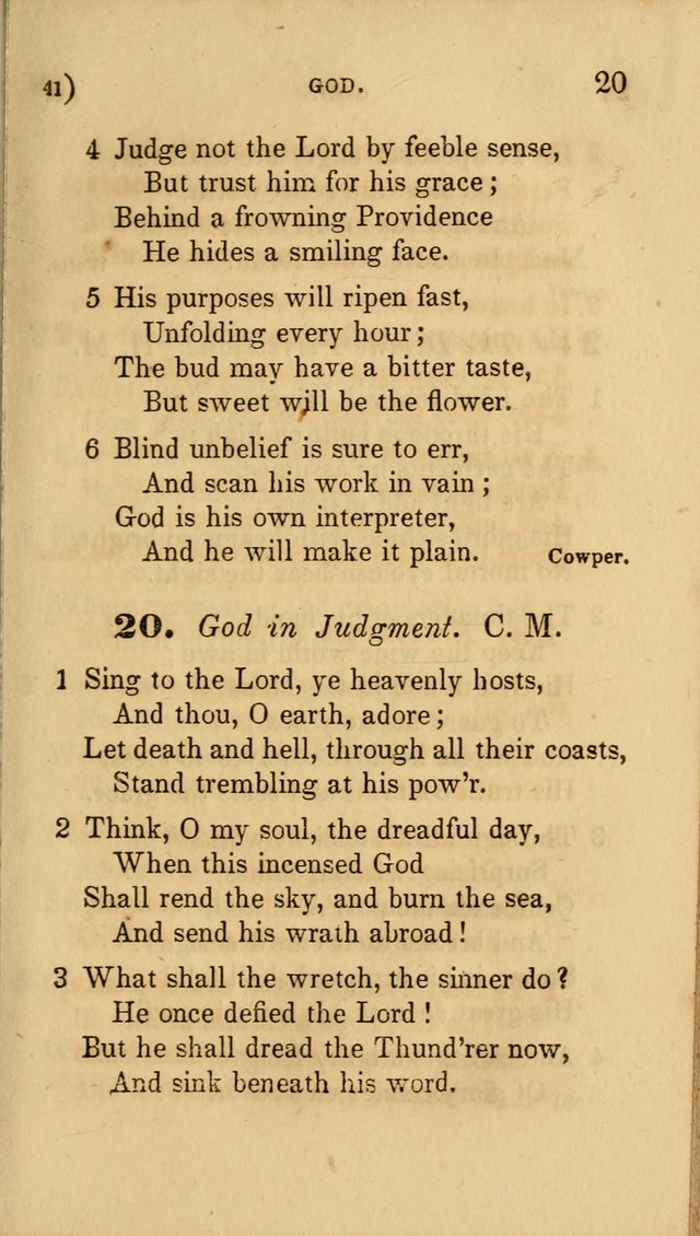 Hymns for Social Worship: selected from Watts, Doddridge, Newton, Cowper, Steele and others page 41