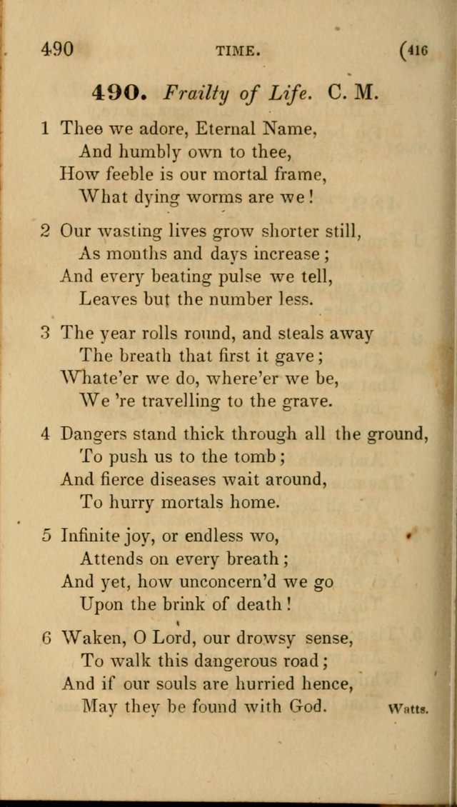 Hymns for Social Worship: selected from Watts, Doddridge, Newton, Cowper, Steele and others page 416
