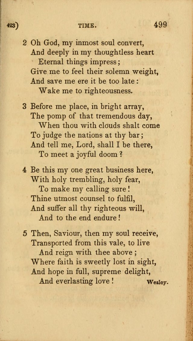 Hymns for Social Worship: selected from Watts, Doddridge, Newton, Cowper, Steele and others page 423