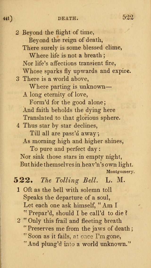 Hymns for Social Worship: selected from Watts, Doddridge, Newton, Cowper, Steele and others page 441