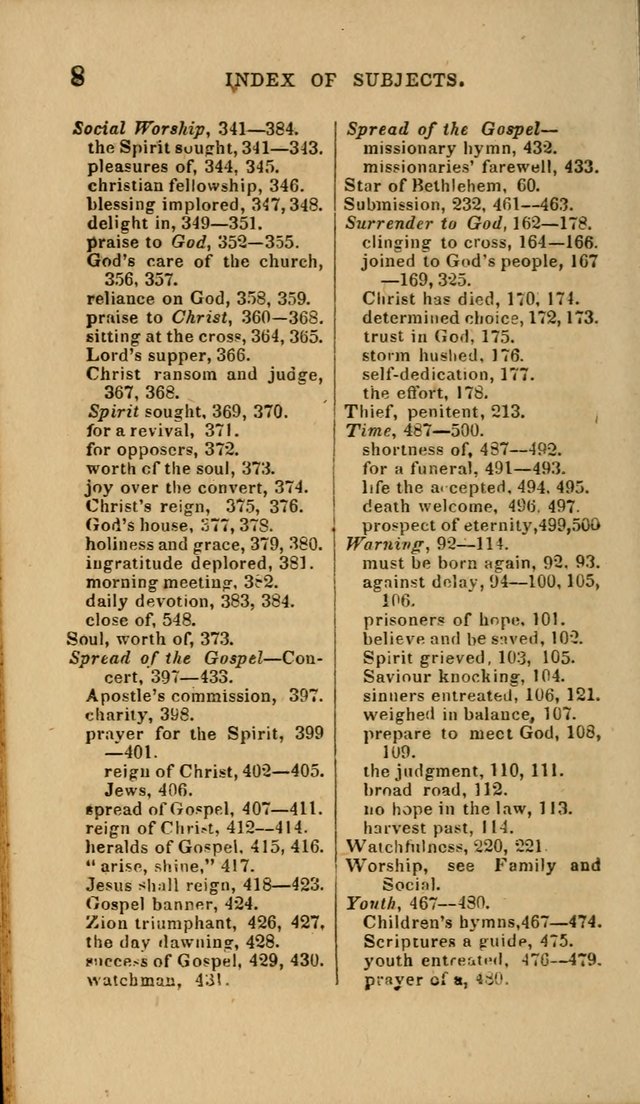 Hymns for Social Worship: selected from Watts, Doddridge, Newton, Cowper, Steele and others page 8