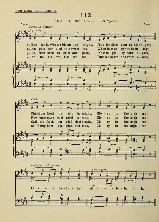 Hymns and Tunes for Schools page 112