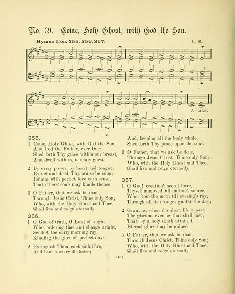 Hymn Tunes: being further contributions to the hymnody of the church page 46